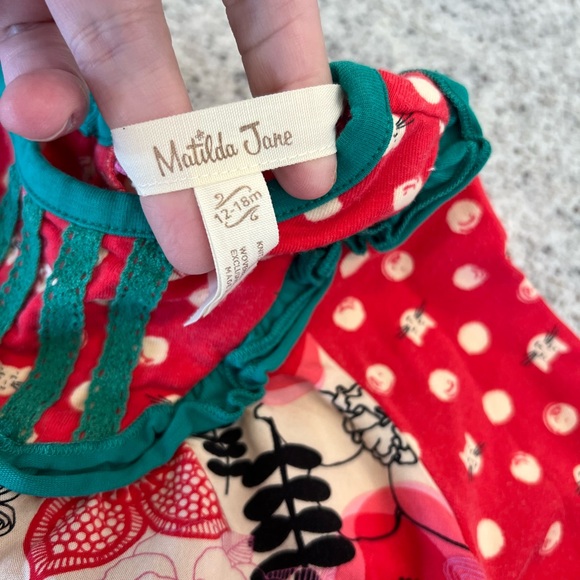 Matilda Jane Dress and bloomers Christmas Holiday 12-18 months - Picture 4 of 8